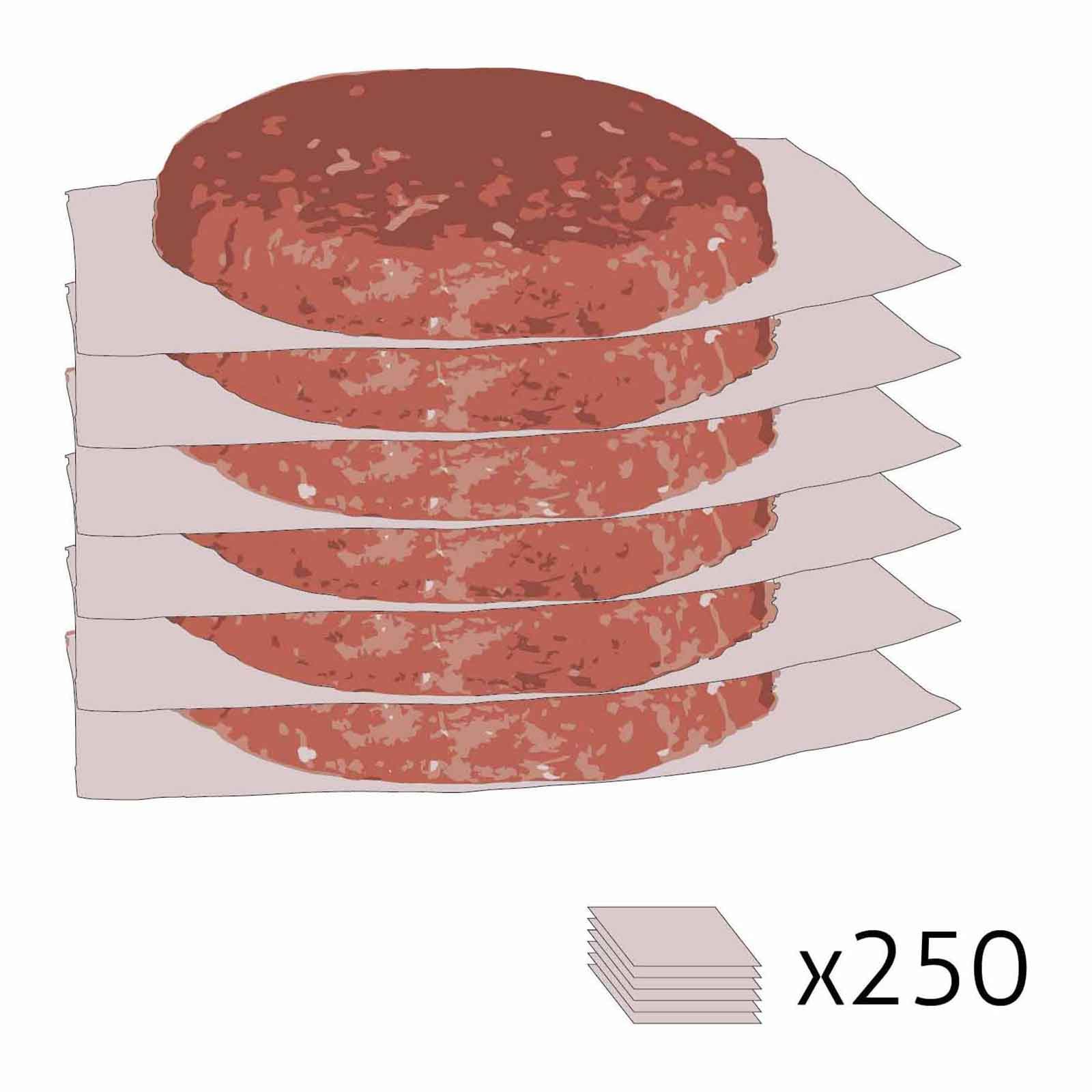 Hârtie pentru chifle cu hamburger - 250