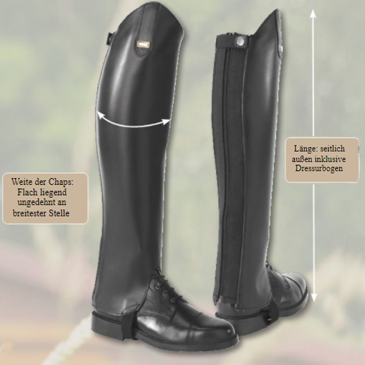 Covalliero protecții piele pentru cizme echitație Elasto XL