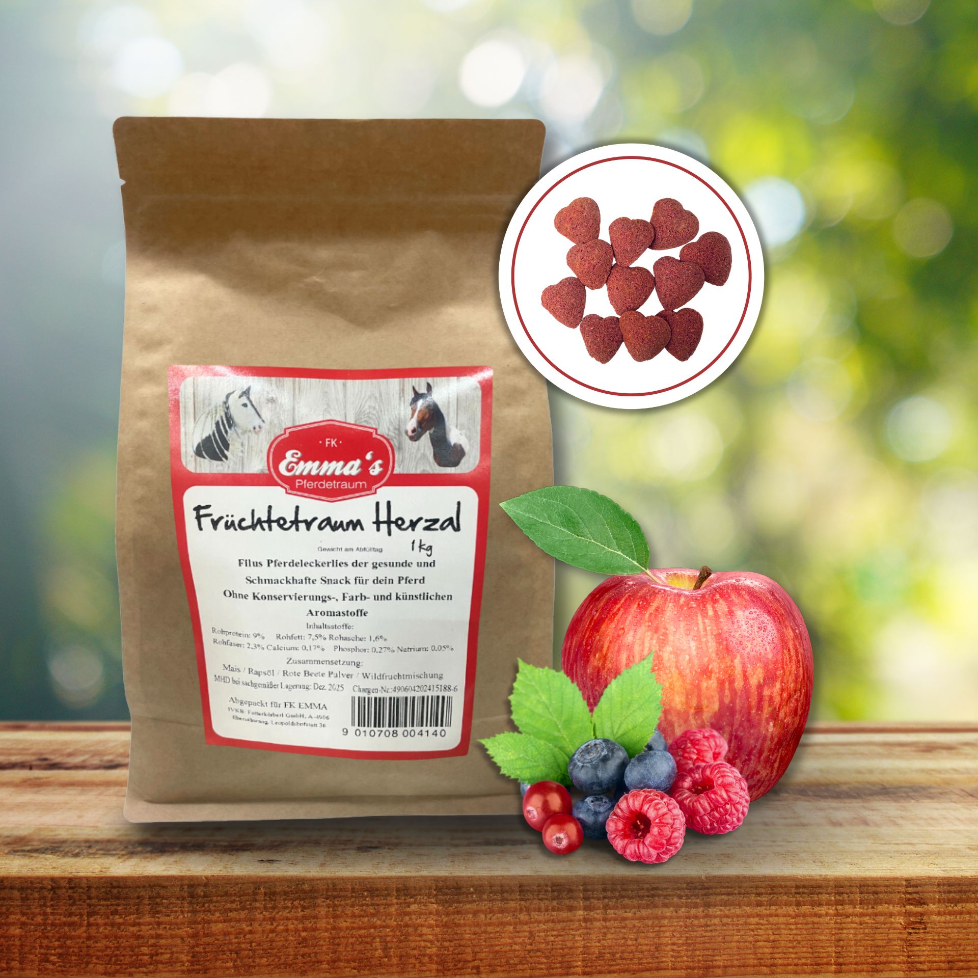 Tratamentul de cal al Emmas Fruit Dream Herzal 1 kg