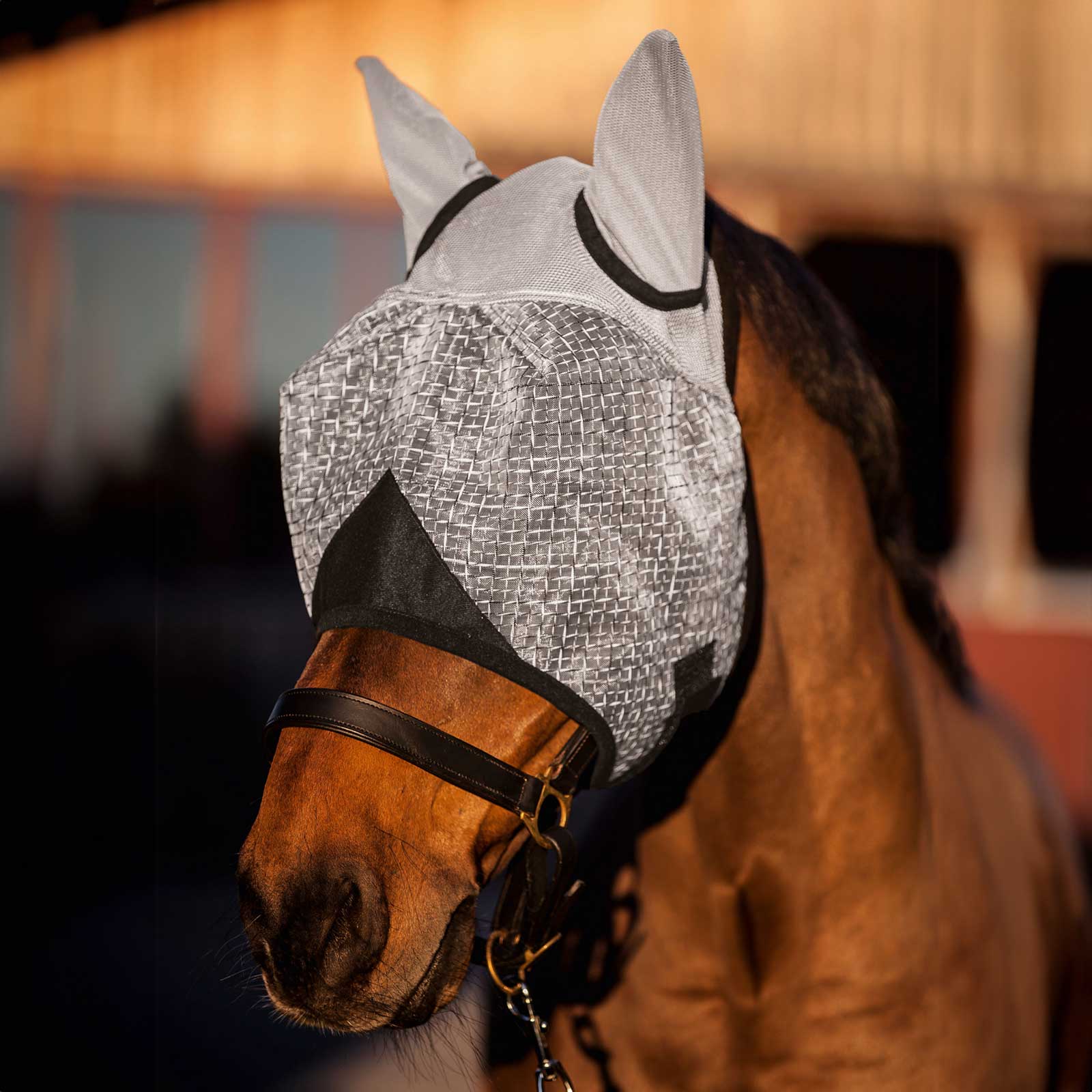 Kerbl mască anti muște cu protecție pentru urechi Pony